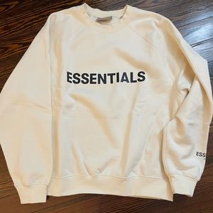 Essentials FOG Cream Crewneck Sweatshirt Size M